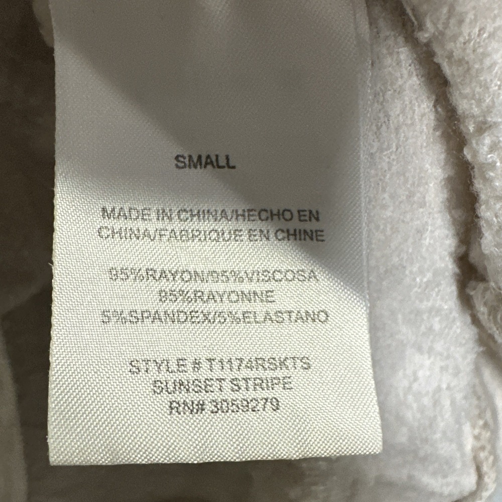 Thread & Supply That Cozy Life Long Sleeve Shirt Size Small Striped Crew Neck - Picture 4 of 7